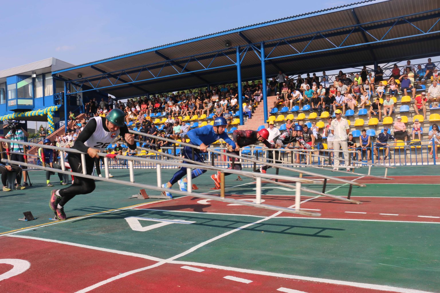 Определены победители первого дня ХХVІІ Чемпионата Украины по пожарно-прикладному спорту