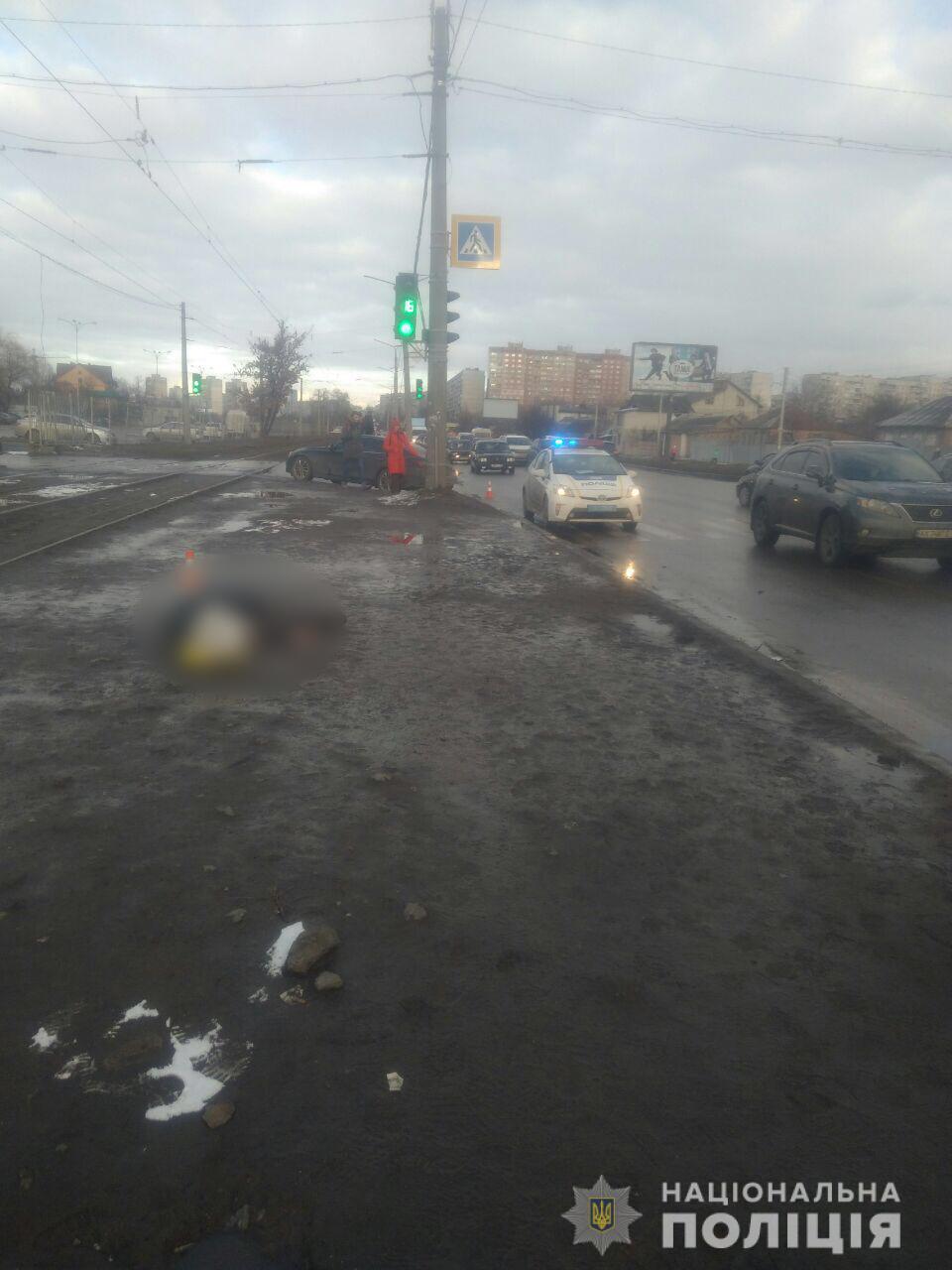 В Харькове водитель иномарки насмерть сбил пешехода (обновлено, фото)