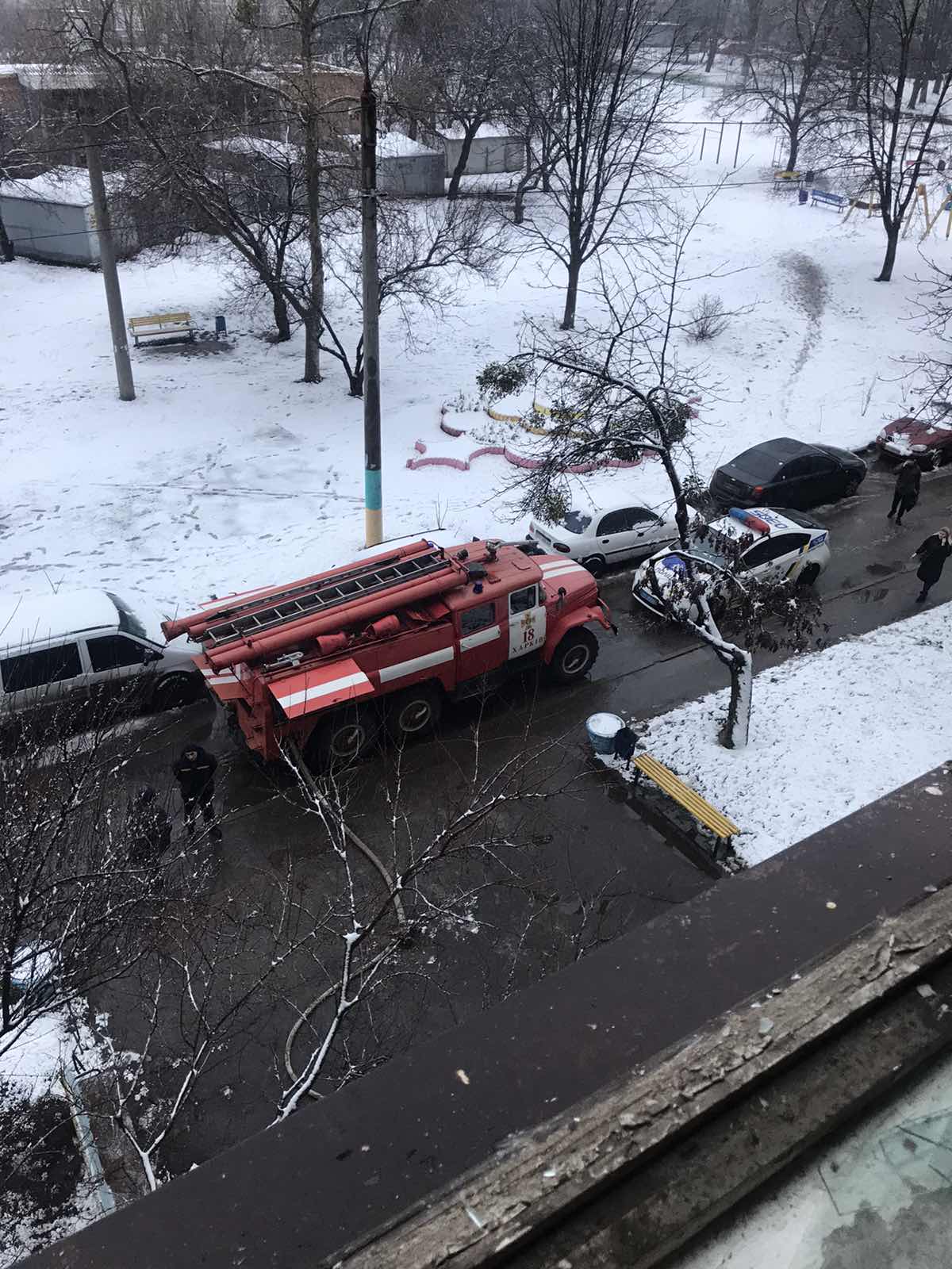 Фото во время пожара