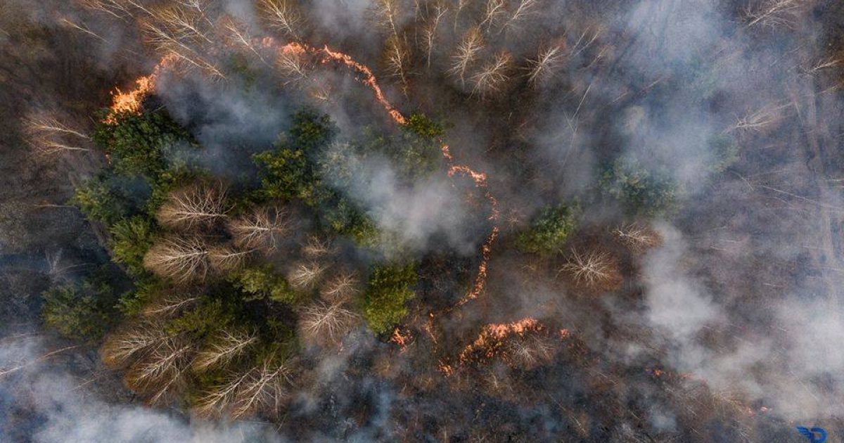 Десяту добу палає Чорнобиль (фото, відео)