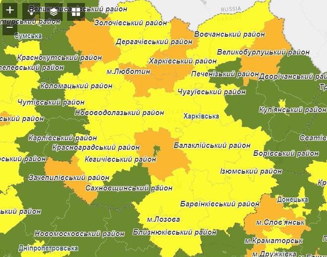 Обновлены уровни эпидемиологической опасности на Харьковщине