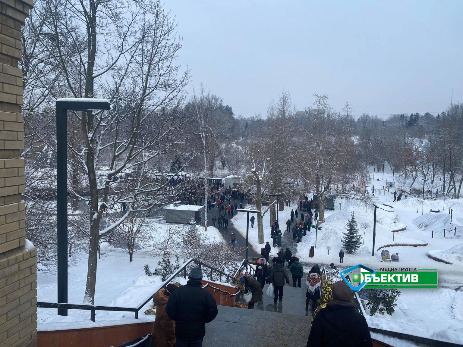 В Саржином Яру освятили воду (фото, видео)