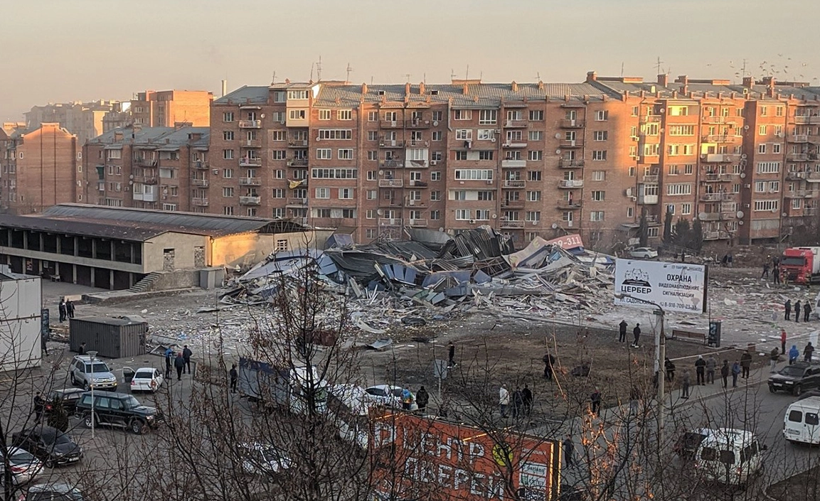 В России взорван супермаркет. Здание полностью разрушено (видео, фото)