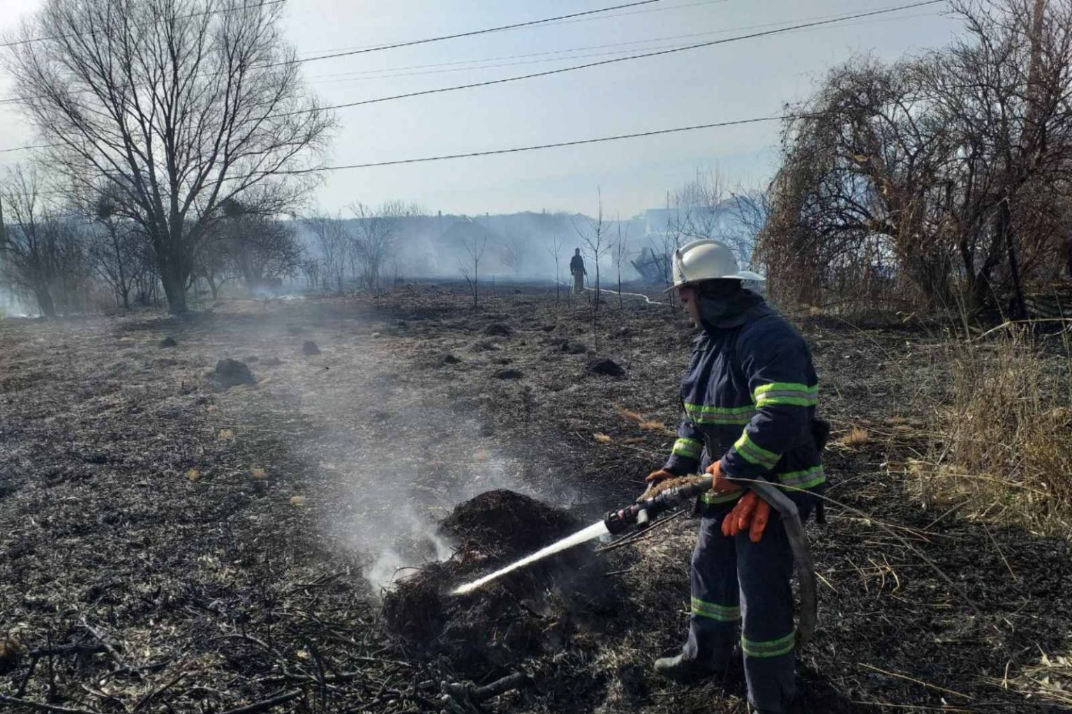 На территории садового товарищества огонь уничтожил пять вагончиков