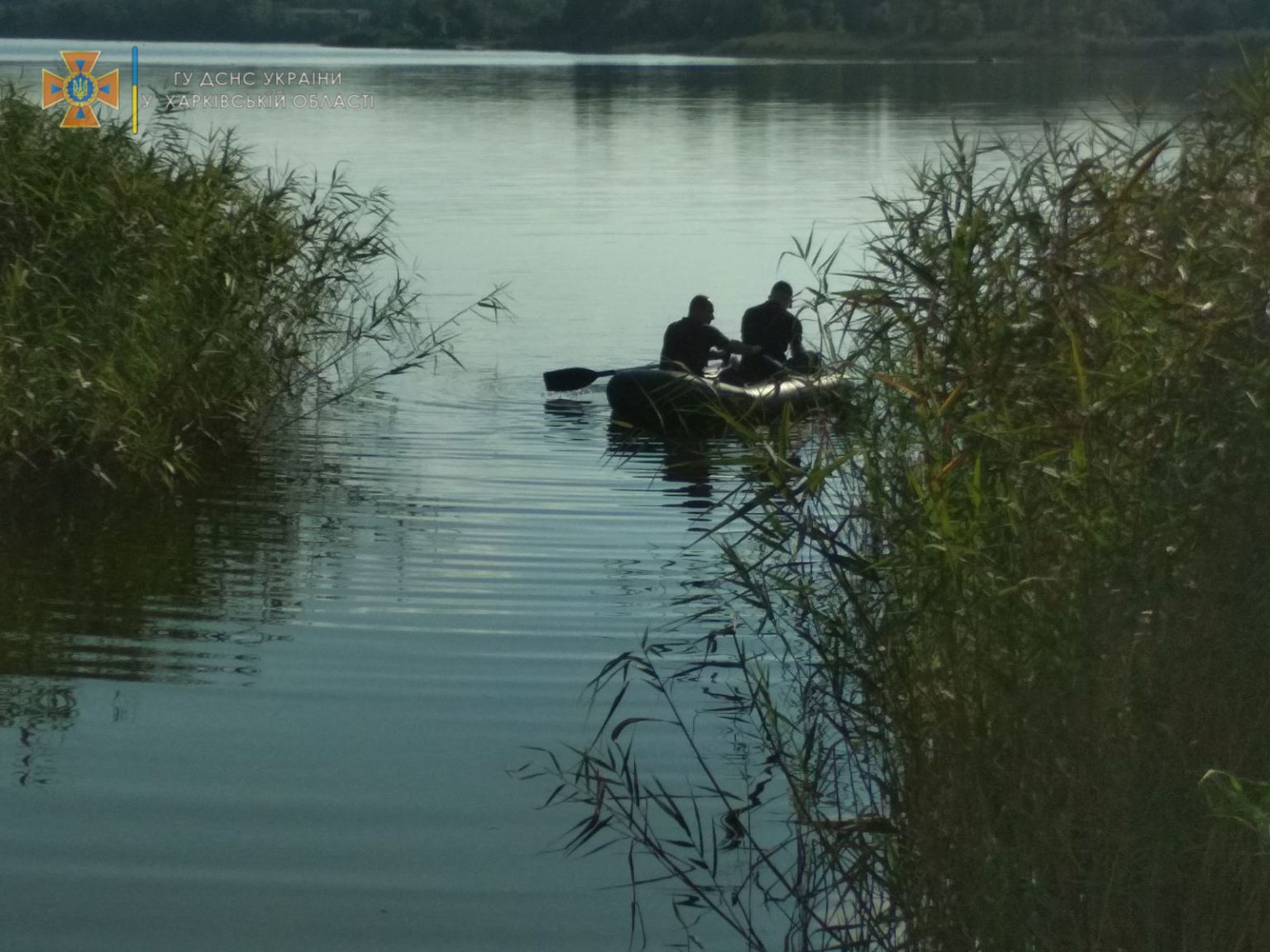 Спасатели ГСЧС вытащили из водохранилища в Лозовском районе утопленника (фото)