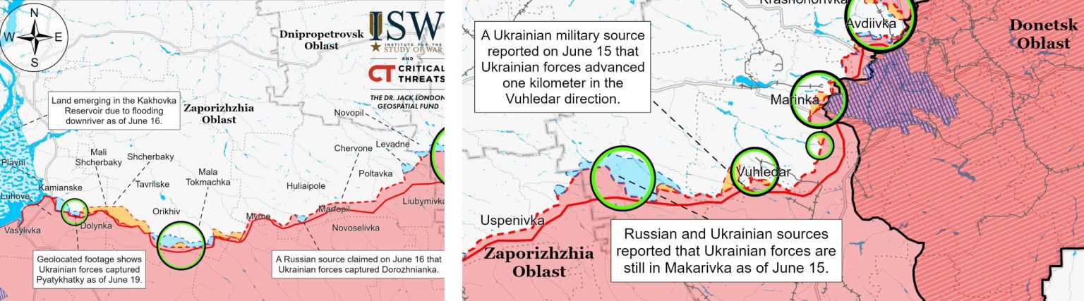 ISW о контрнаступлении: ВСУ проводят операции на трех участках, есть успехи