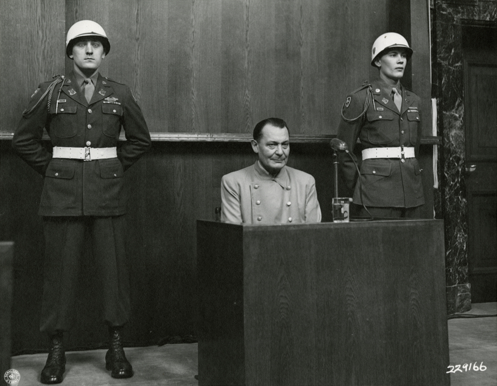 Герінг під час Нюрнберзького процесу