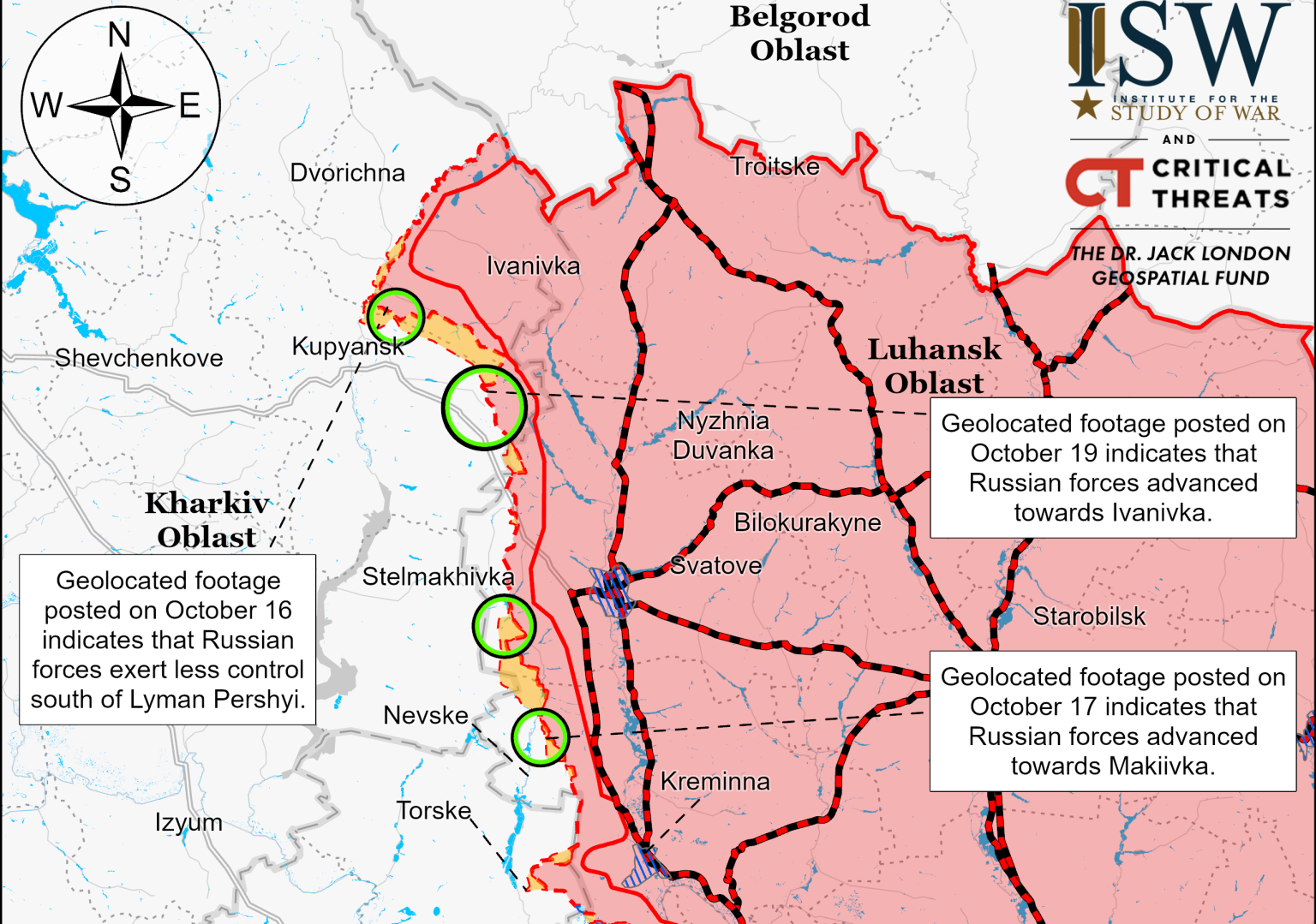 ISW знову повідомив про просування військ РФ у районі Іванівки на Харківщині