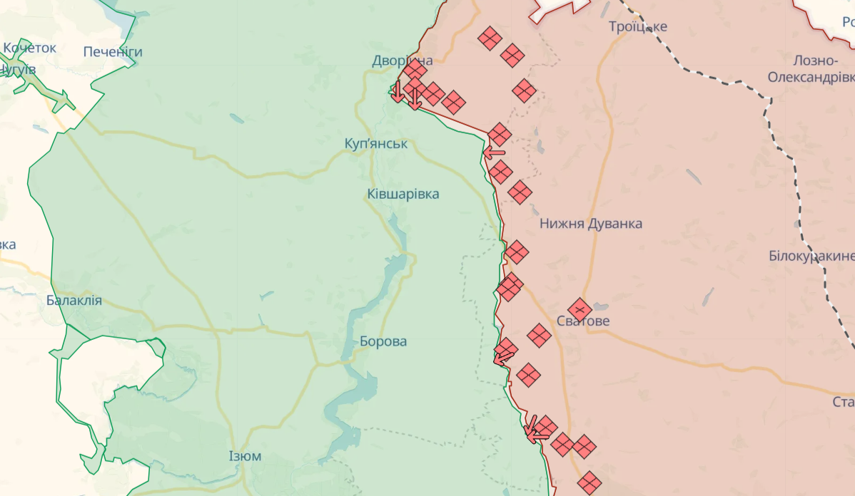 Розвідка Британії оцінила ймовірність прориву РФ під Куп’янськом і Лиманом