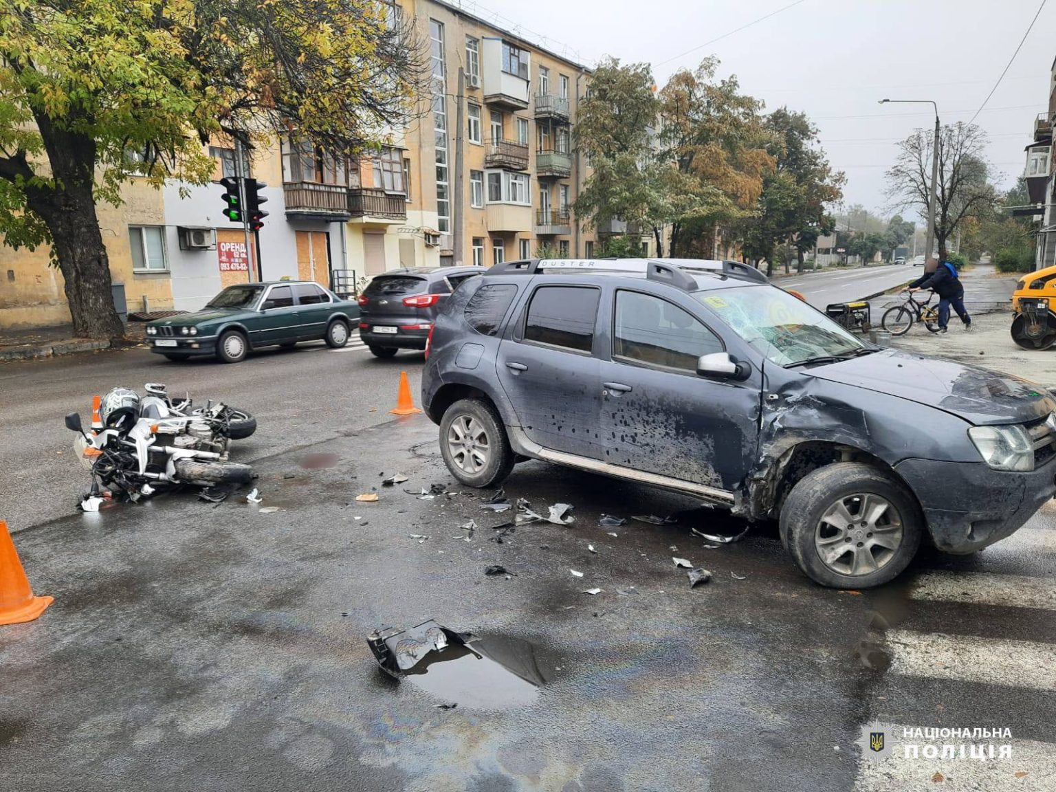 Мотоцикліста ушпиталили внаслідок ДТП у Харкові (фото)