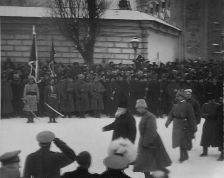 Михайло Грушевський на військовому параді