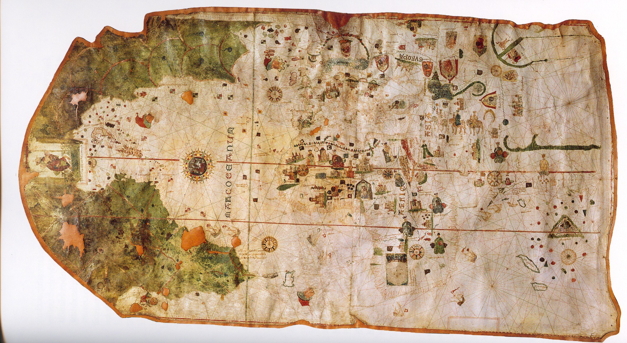 Карта мира 1500 года - с Америкой