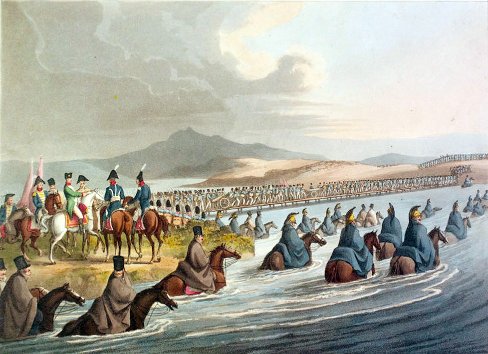 Наполеон перетинає річку Неман