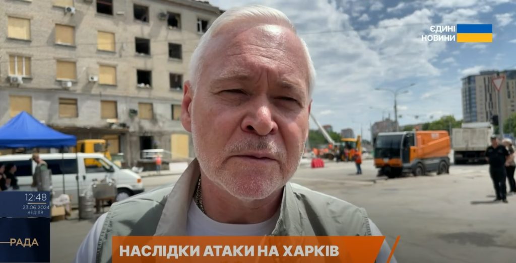 Терехов про зруйнований будинок у Харкові: обвалили під’їзд, мешканці в готелі