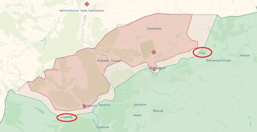 ISW: украинские силы отбили часть территории под Волчанском на Харьковщине