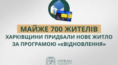 Почти 700 жителей Харьковщины купили новое жилье по программе єВідновлення