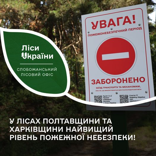 Леса на Харьковщине запретили посещать из-за жары
