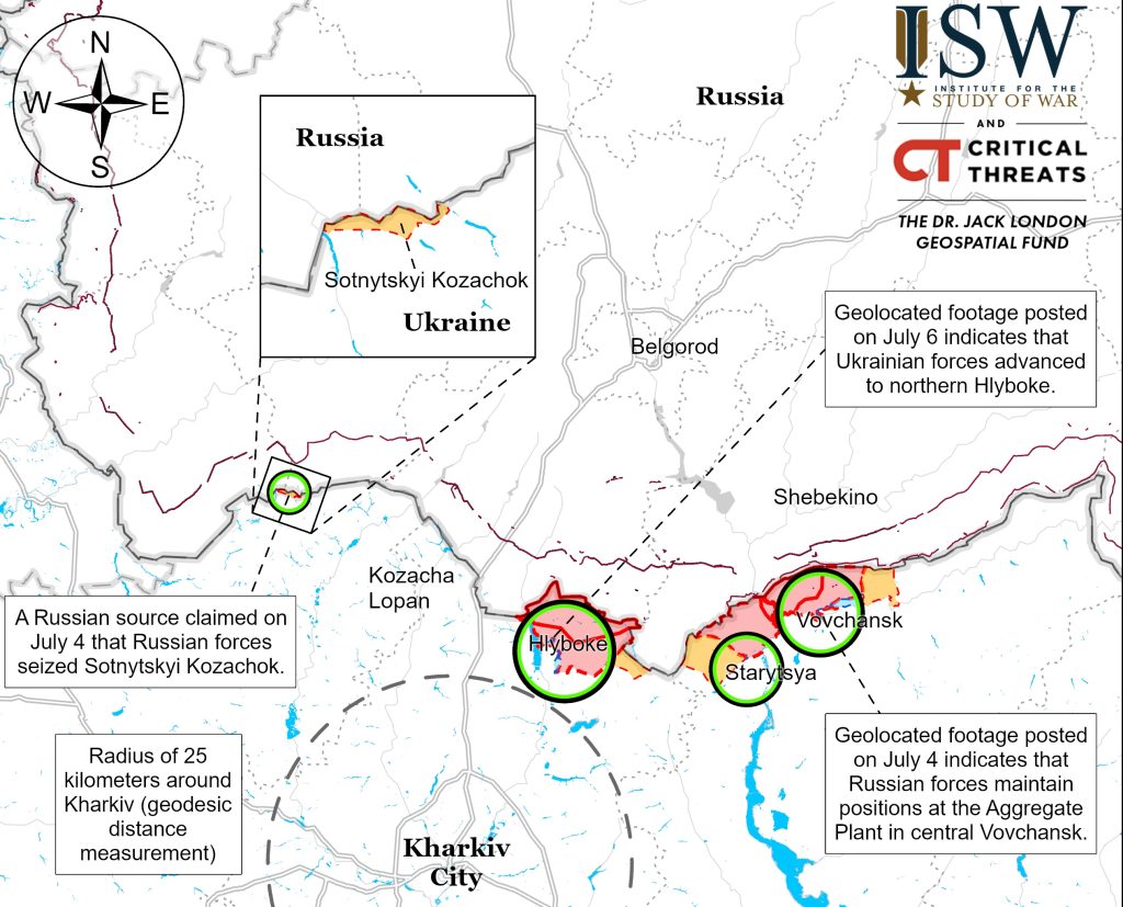 ISW про Харківський напрямок: статус Глибокого незрозумілий, СОУ просуваються