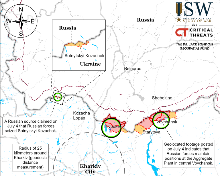 Российские войска недавно продвинулись в центр Волчанска на Харьковщине — ISW