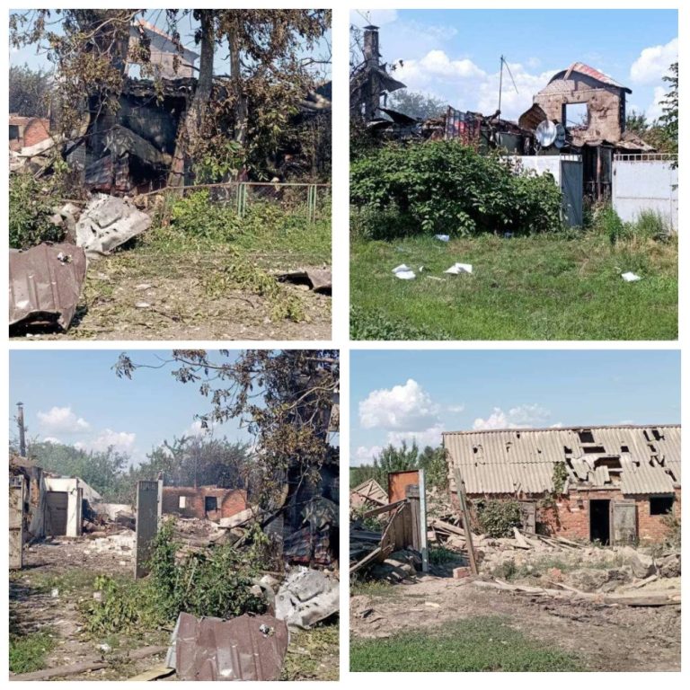 Два дні РФ обстрілює село на Харківщині: знищені будинки, зникло світло (фото)