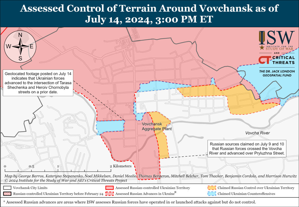 ISW: СОУ повернули позиції у Вовчанську, ЗС РФ підтягують підкріплення