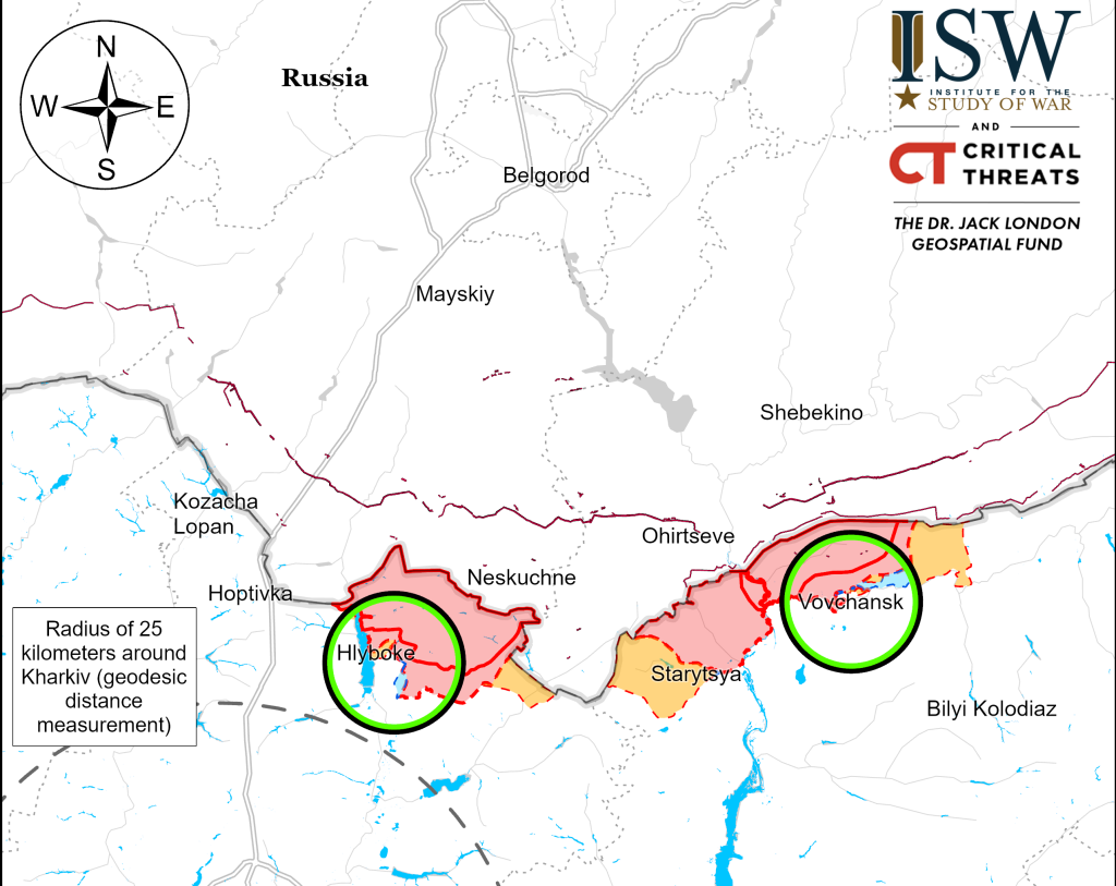 Лінія фронту без змін – ISW про бої на півночі Харківщини та під Куп’янськом