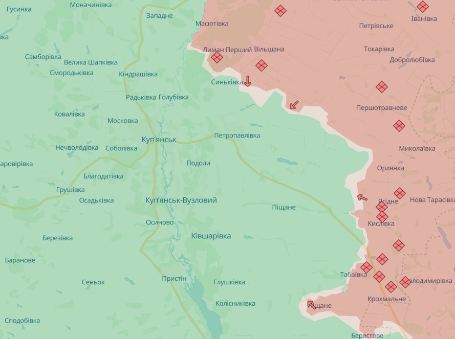 ISW: війська РФ просунулися біля Куп’янська, на Харківському напрямку бої