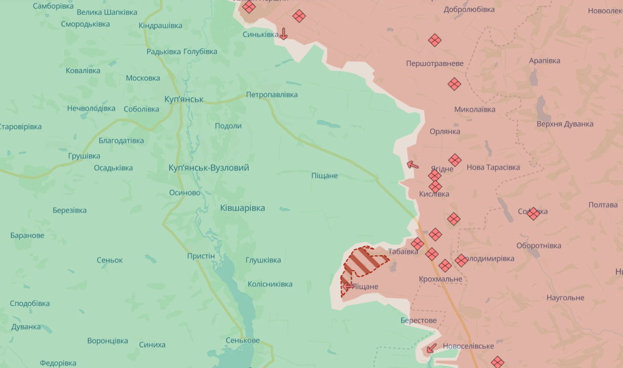 Військові РФ знову просунулися поблизу Піщаного на Харківщині – DeepState
