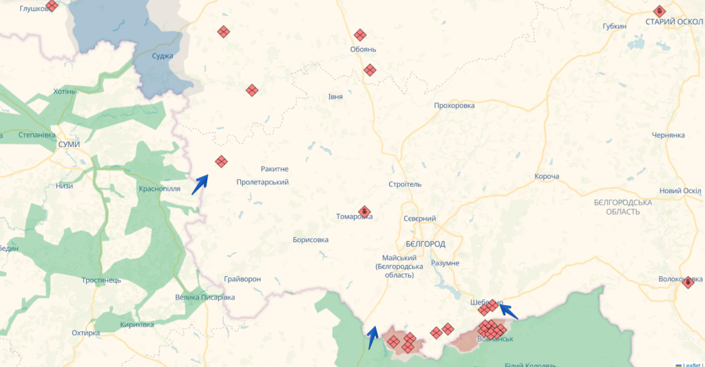 Повідомляється, що СОУ спробували просунутися у два райони Бєлгородщини – ISW