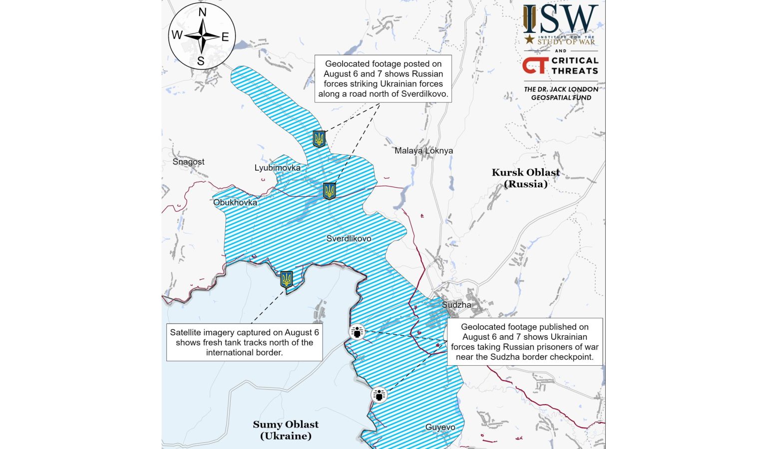 ISW: ЗСУ прорвали 2 лінії оборони РФ на Курщині, а “захисники” – під Харковом