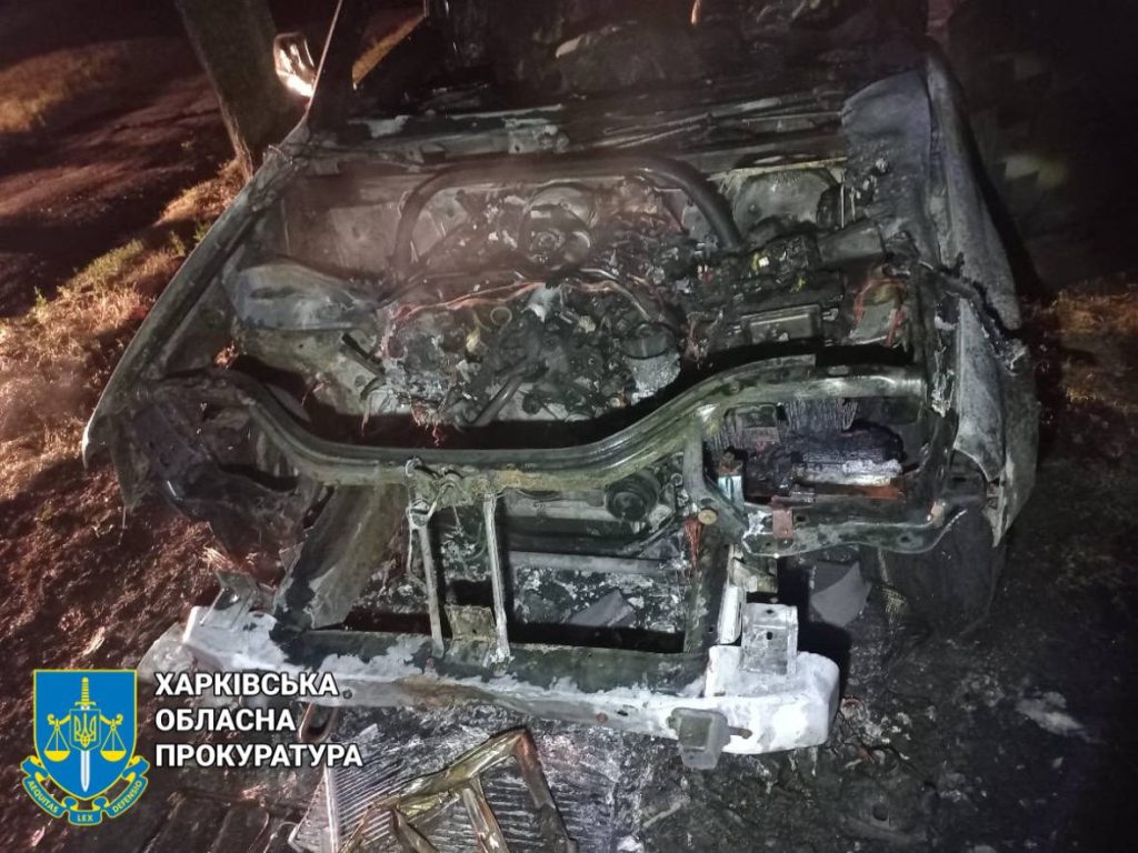 Підпалили авто військового: харків’ян затримали (фото, відео)