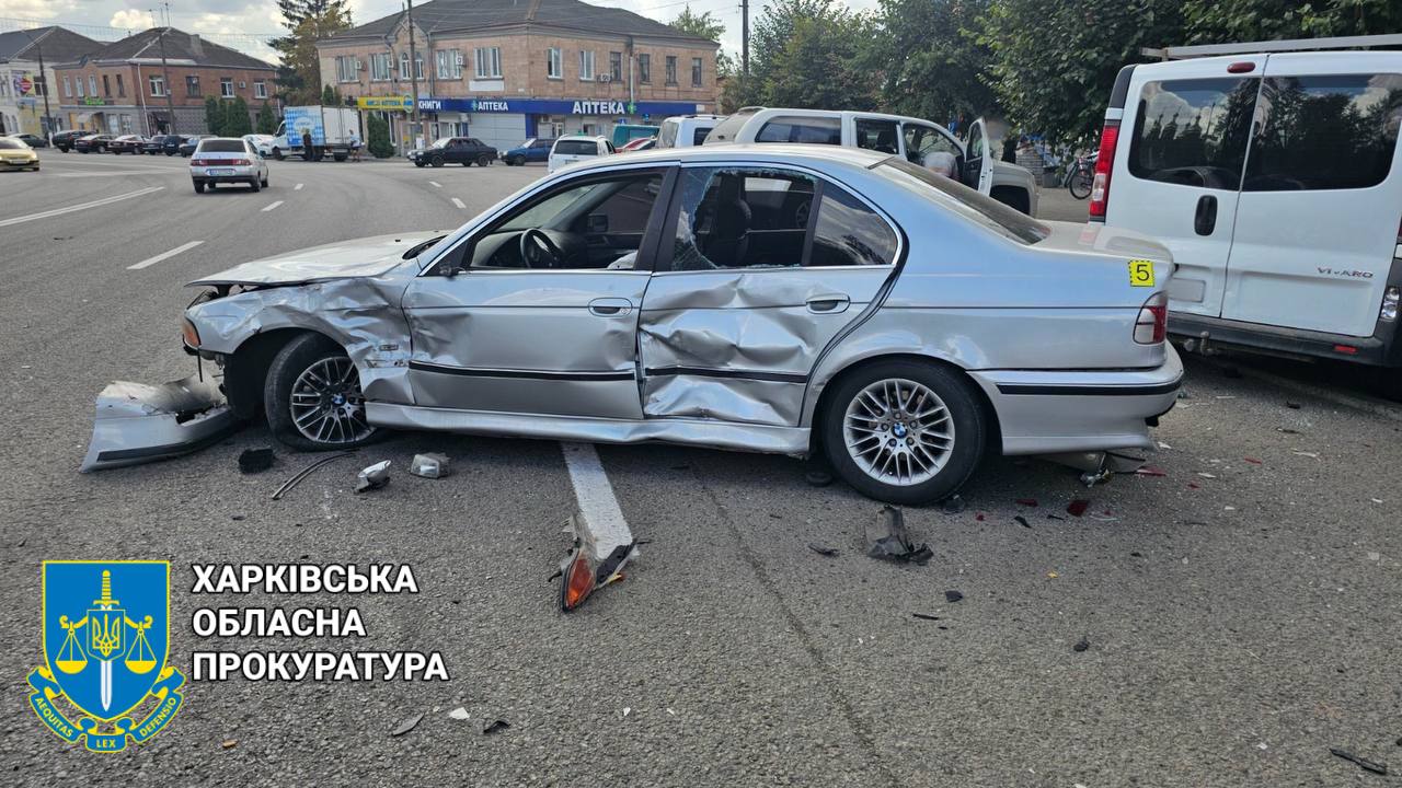 П’яним збив пішохода та протаранив 4 авто: водія на Харківщині затримали