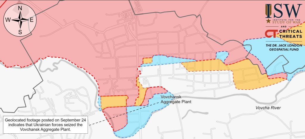 ISW про ситуацію у Вовчанську: СОУ просунулися та захопили агрегатний завод