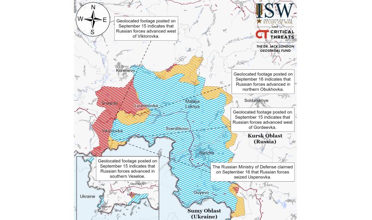 У Курській області в СОУ просування й біля кордону, і на виступі – ISW