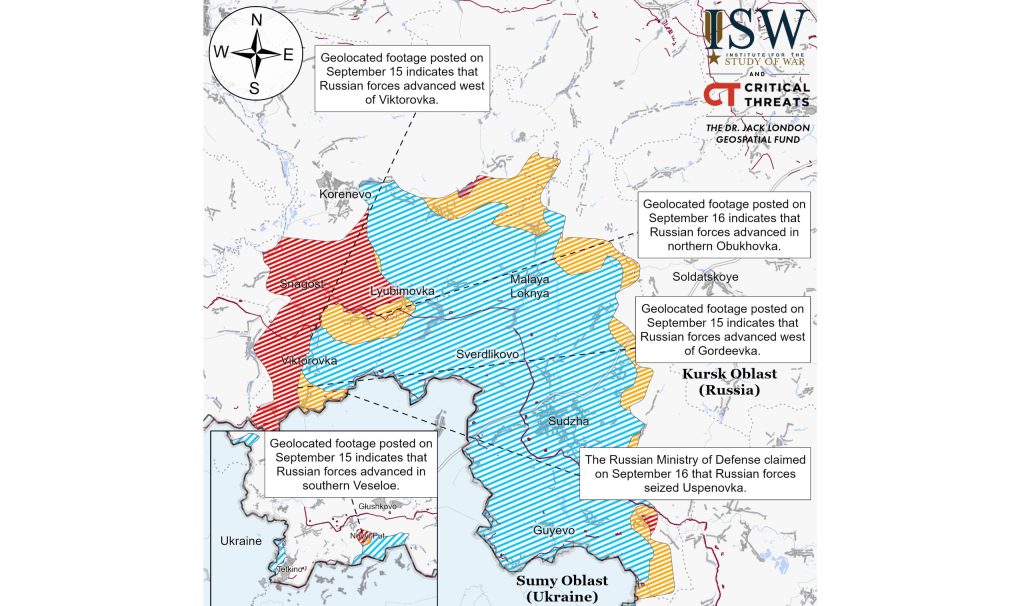 В Курской области у СОУ продвижение и у границы, и на выступе — ISW