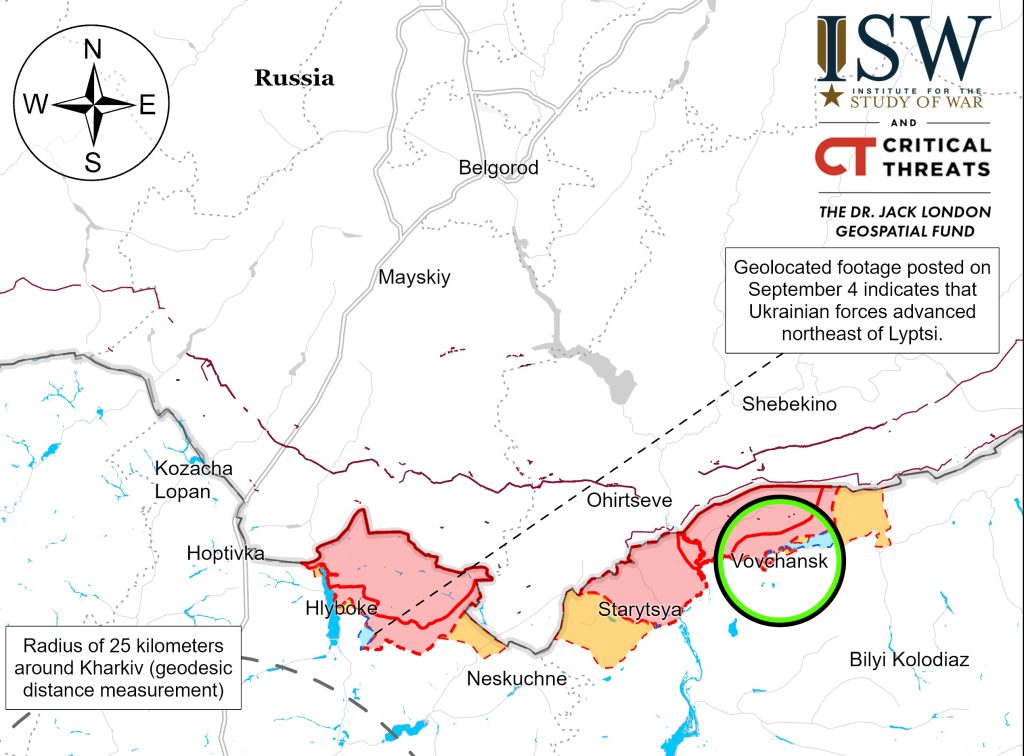 ISW: у СОУ є просування на півночі від Харкова, у ЗС РФ – під Куп’янськом