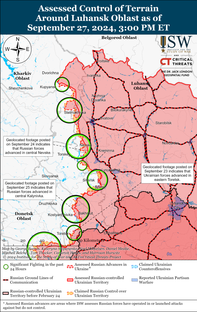 Росіяни хочуть створити плацдарм на річці Оскіл на Харківщині – ISW