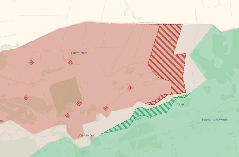 DeepState зменшив “сіру зону” в районі Вовчанська: хто контролює території