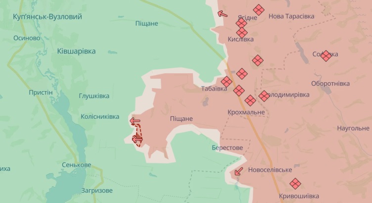 ЗС РФ близькі до перерізання дороги між Боровою та Куп’янськом – Машовець