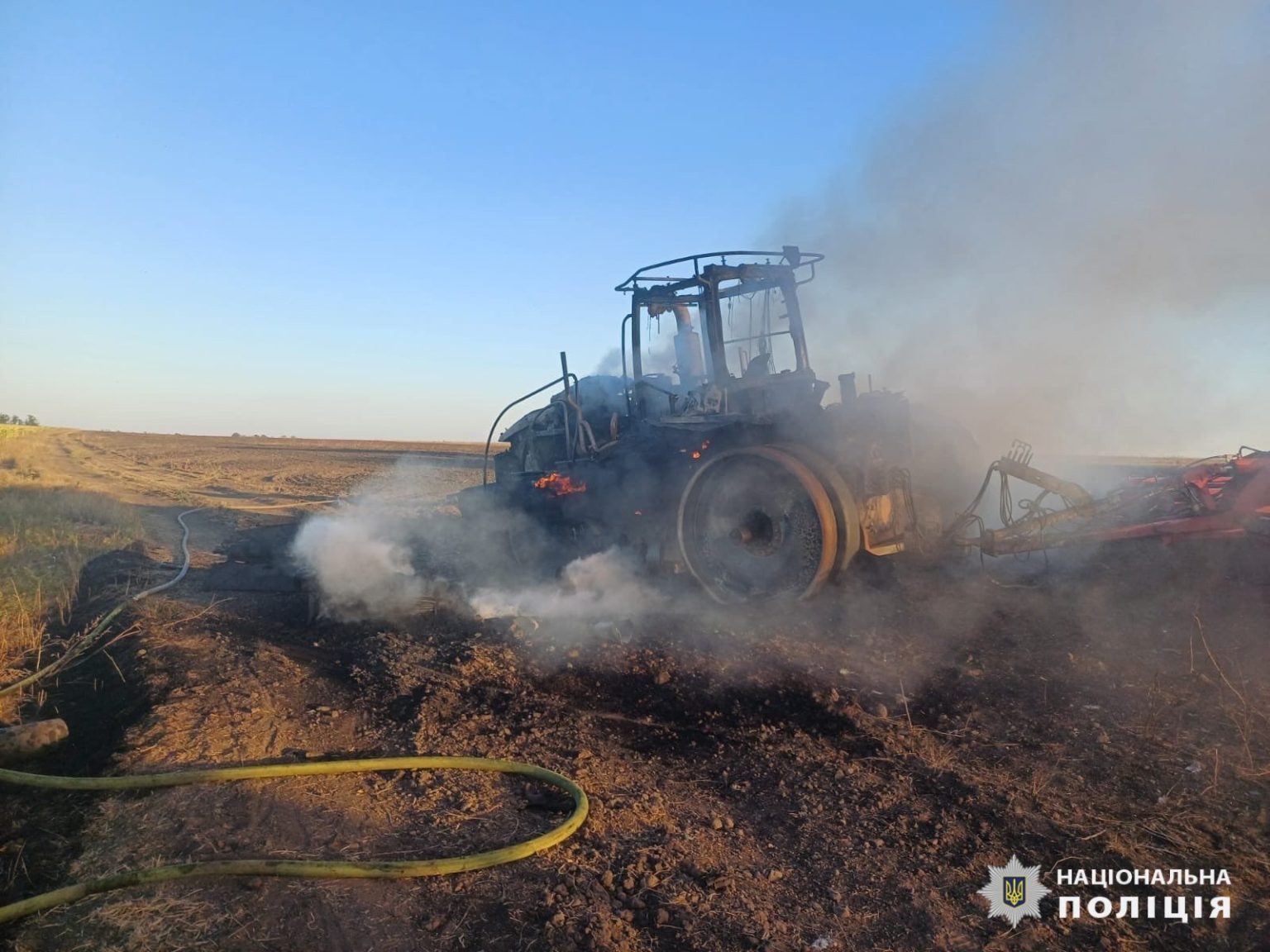 Тракторист подорвался в селе Харьковской области