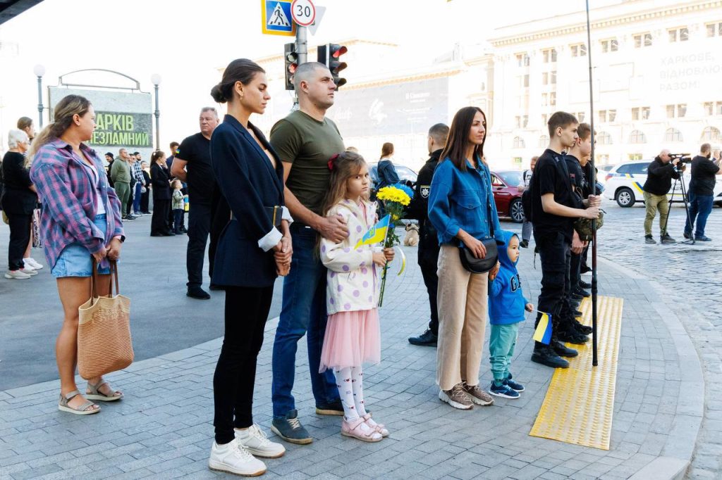 День захисників та захисниць України в Харкові (відео з висоти)