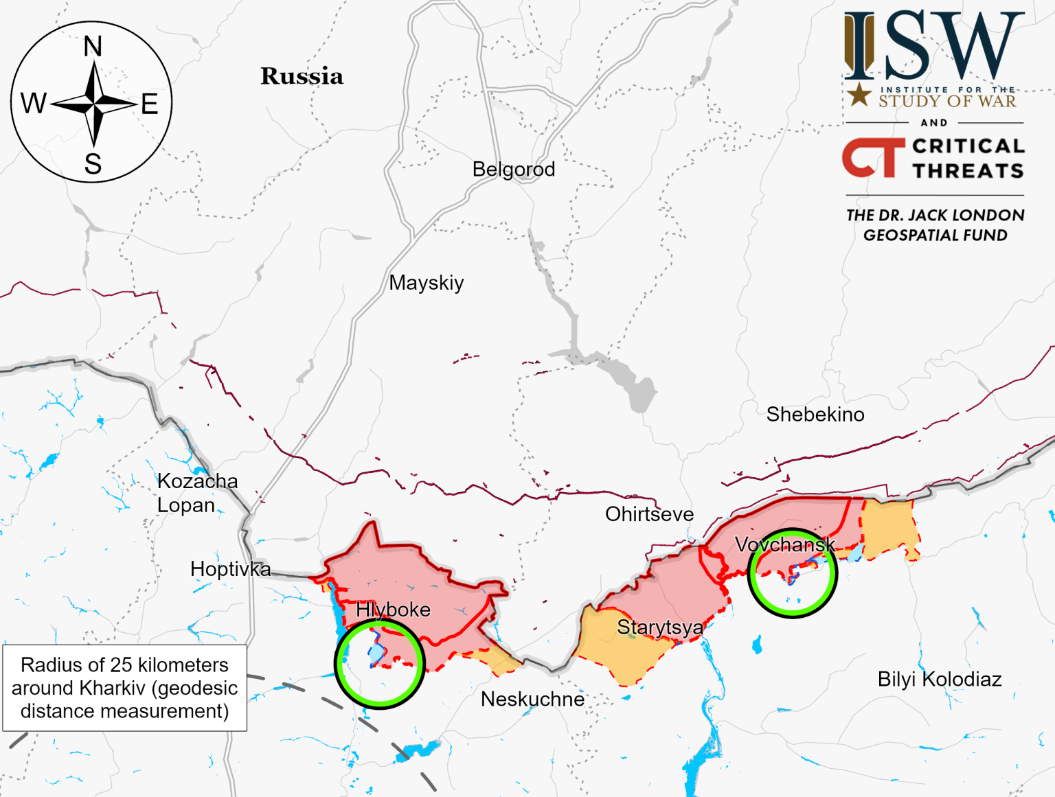 Фронт замер, РФ не смогла продвинуться – ISW о ситуации на Харьковщине