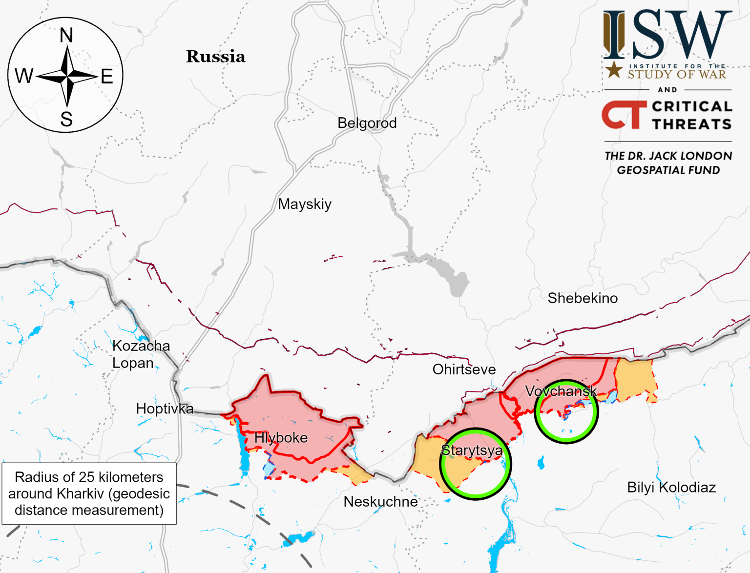 ISW: на північ Харківщини РФ направила новачків-контрактників та призовників