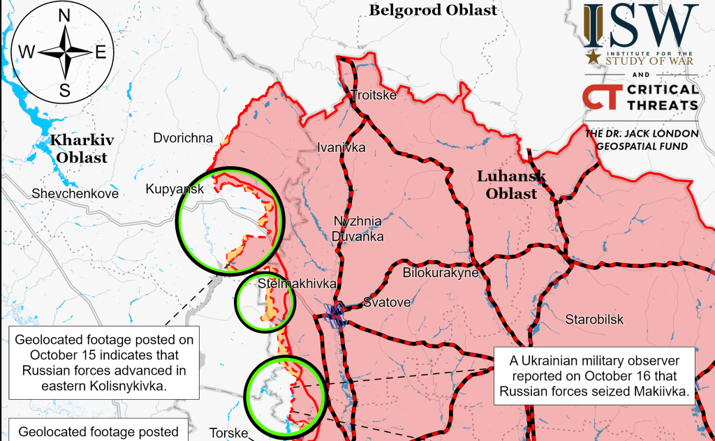 ISW: украинские ДРГ заходили в Белгородскую область, РФ атакует на Купянщине