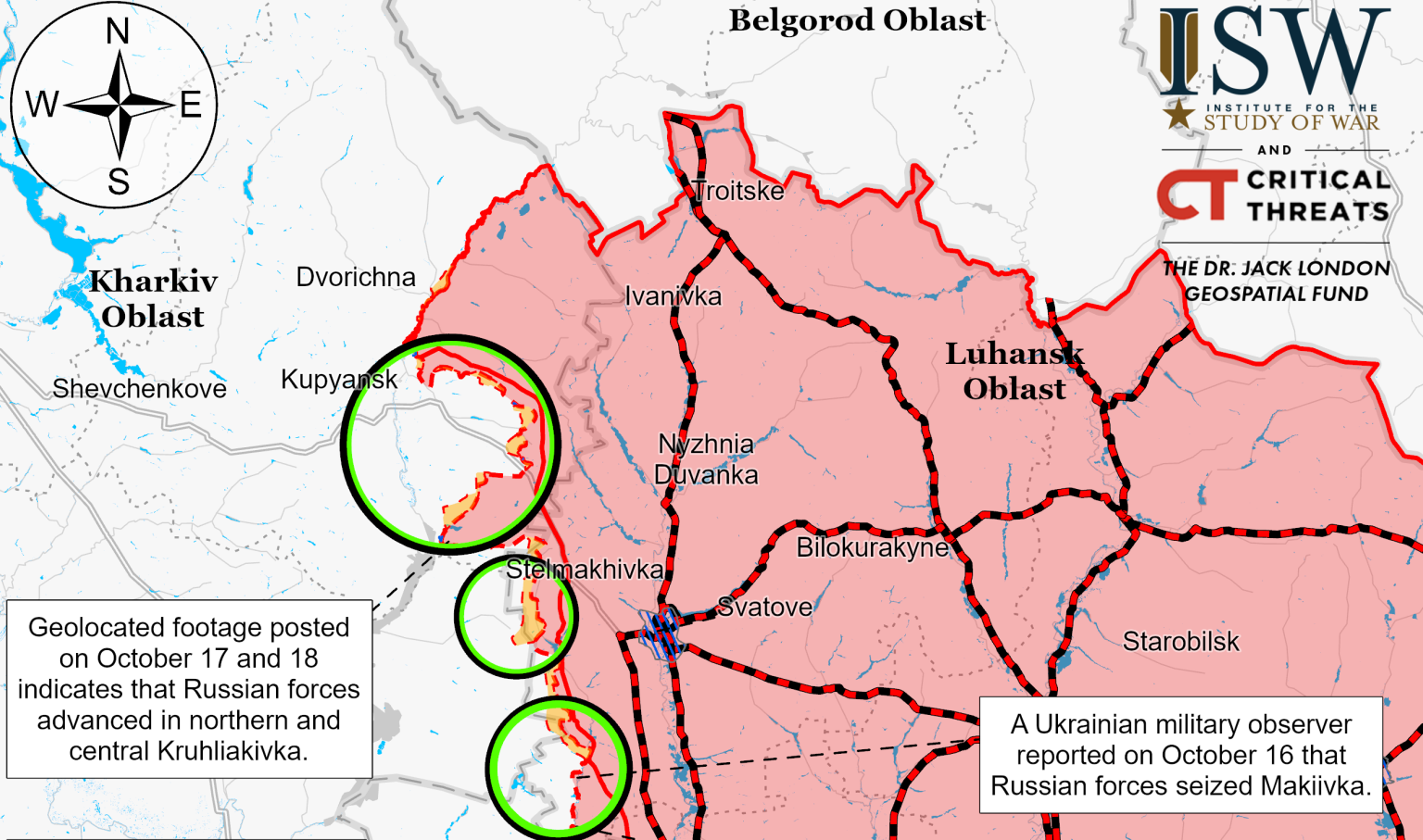 Росіяни – у кількох метрах від Оскола. ISW про результати наступу ворога