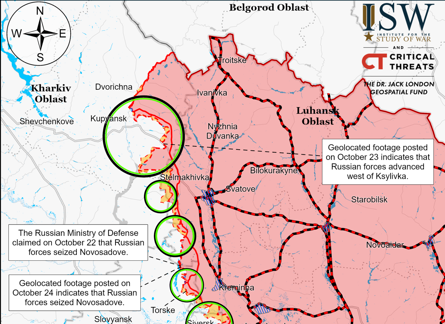 ISW не подтверждает успехи РФ в Купянском районе Харьковщины