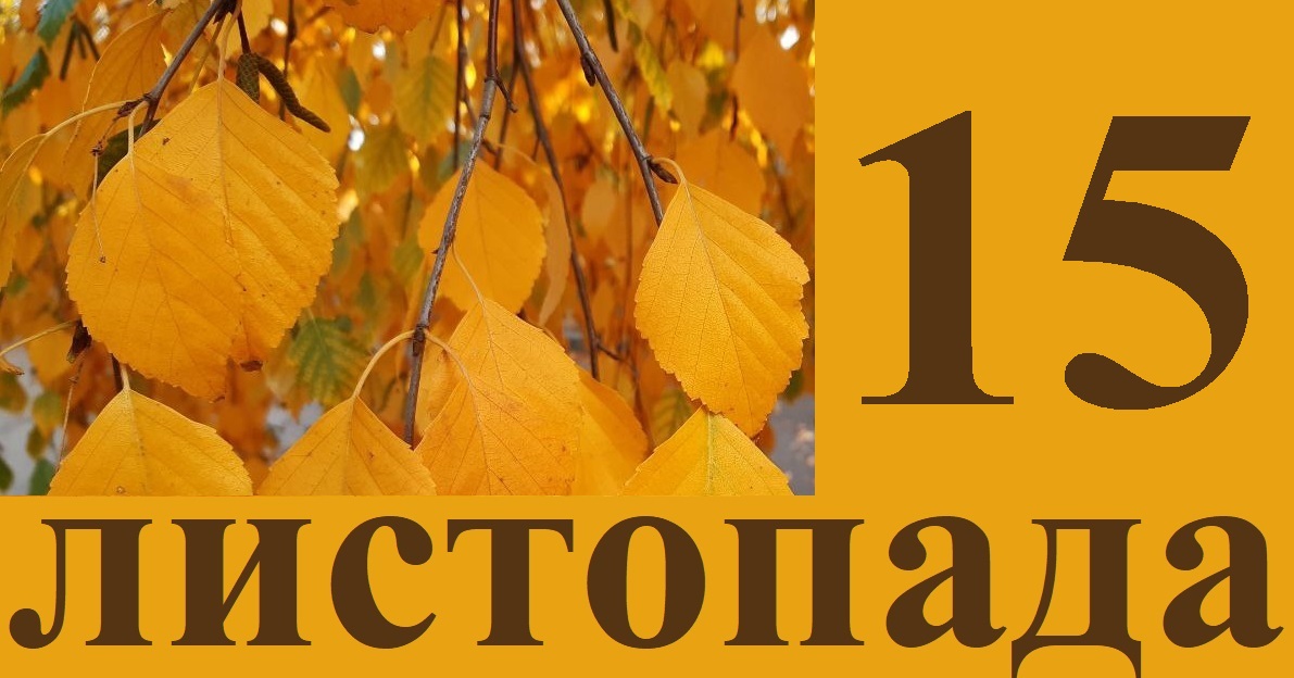 Сьогодні 15 листопада: яке свято та день в історії