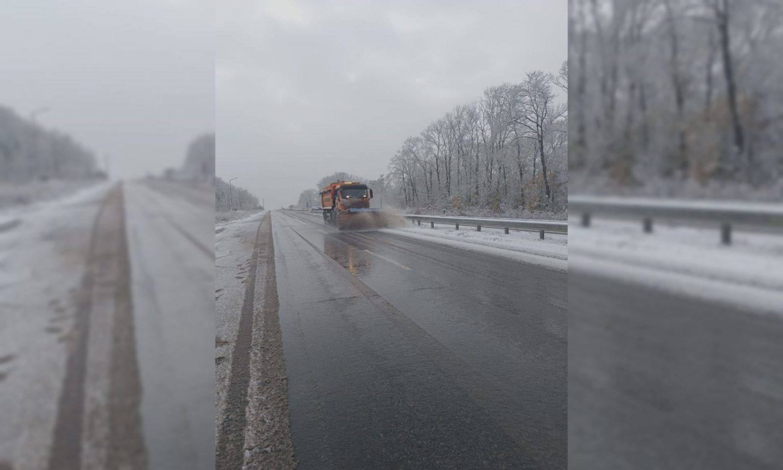 Ситуація на дорогах в області: чи вплинув перший снігопад на рух авто