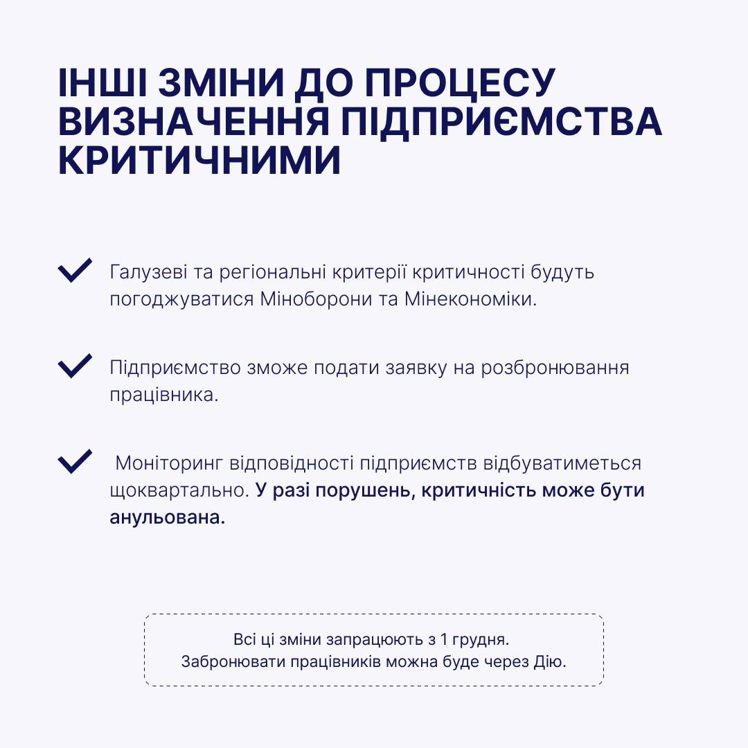 Алгоритм набуття статусу критичного підприємством