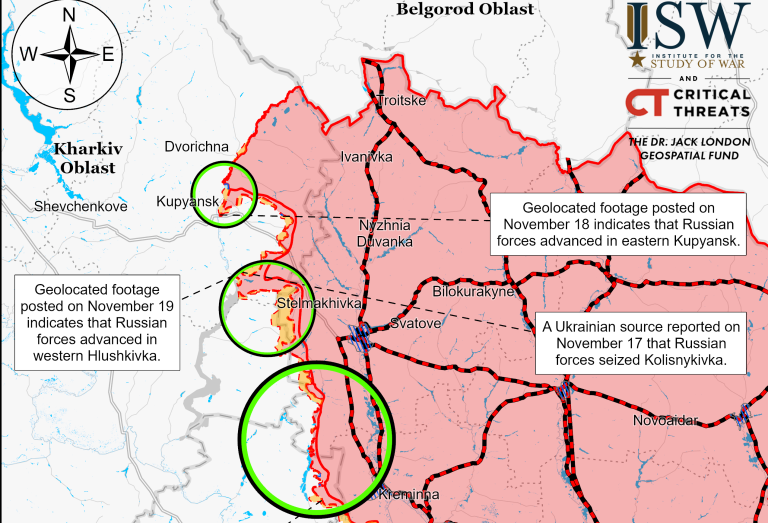 Украинские бойцы контратакуют в районе Глубокого, Липцев и на Купянщине – ISW